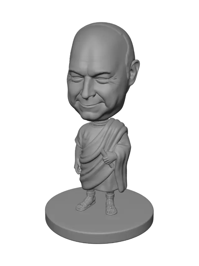 3D model for Tiny Cleric with Scroll