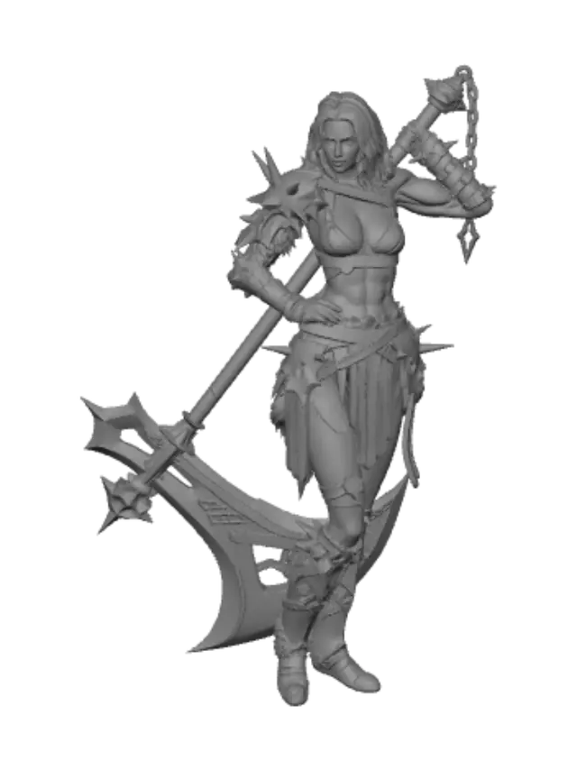 3D model for Crimson Warmaiden