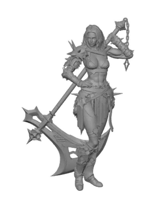 3D model for Crimson Warmaiden