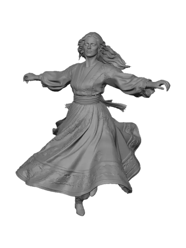 3D model for Whirl of Colorful Skirts