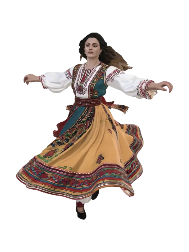 3D model for Whirl of Colorful Skirts