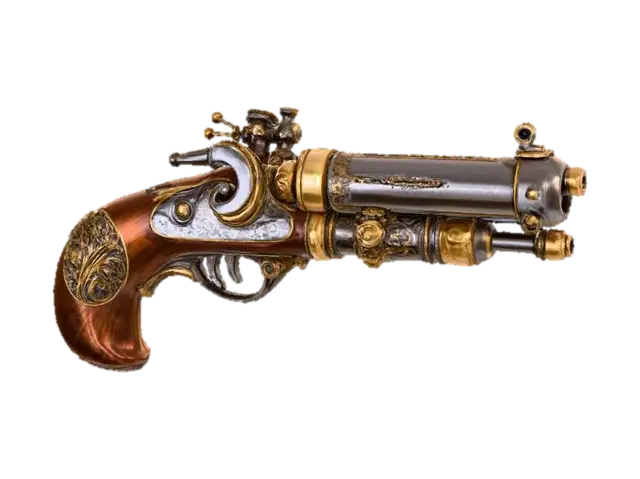 3D model for Steampunk pistol