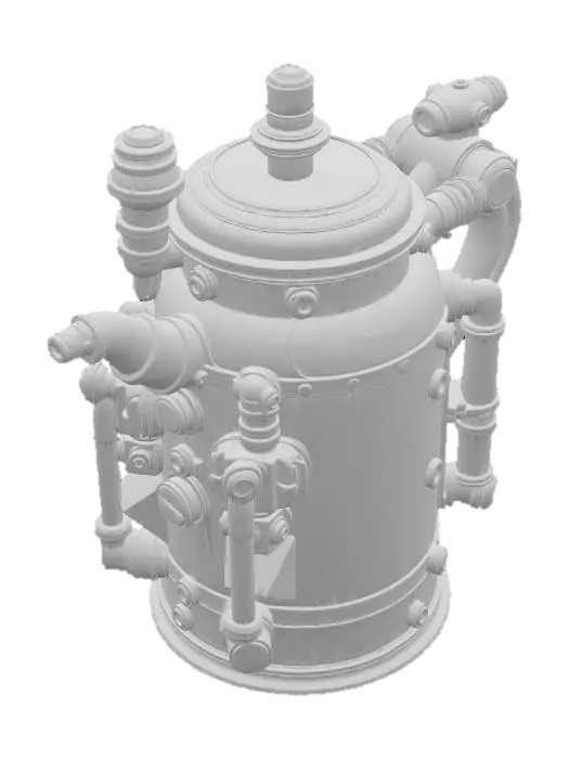 3D model for Steampunk Dominion Kettle