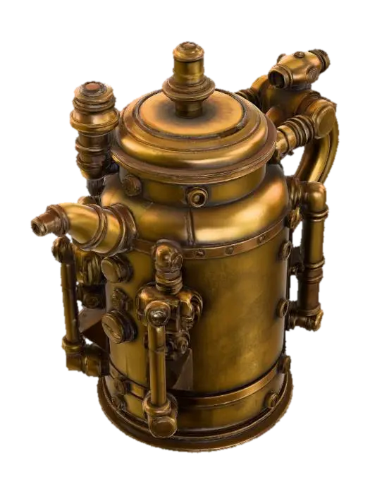 3D model for Steampunk Dominion Kettle
