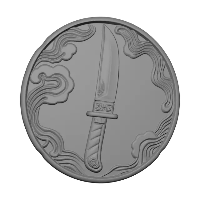 3D model for Dagger on a Coin