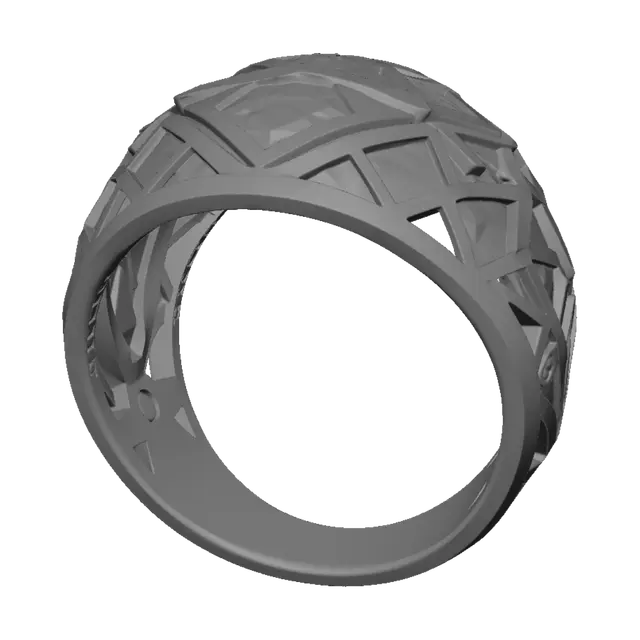 3D model for Modernen findet ring olympia 2 farbig