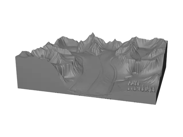 3D model for Icebound Valley
