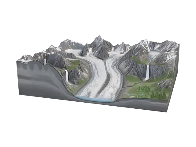 3D model for Icebound Valley