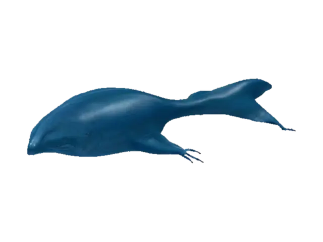 Mole Whale Bloop AI 생성 3D 모델