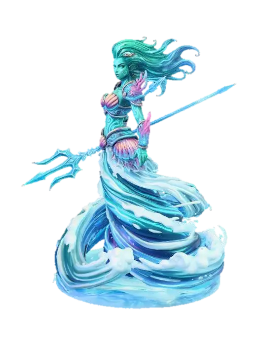 Marid Genie F V1 - Feminine 3D model, vytvořený pomocí AI
