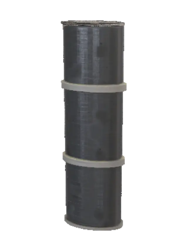 3D model for Vertical Ribbed Pipe with Couplings