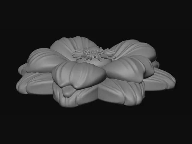 3D model for Sunlit Pink Blossom