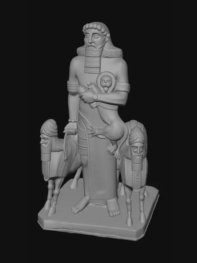 3D model for Statue of Gilgamesh