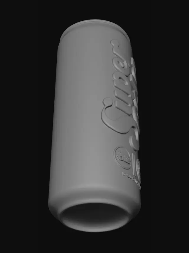 3D model for Blue Super Cola Can