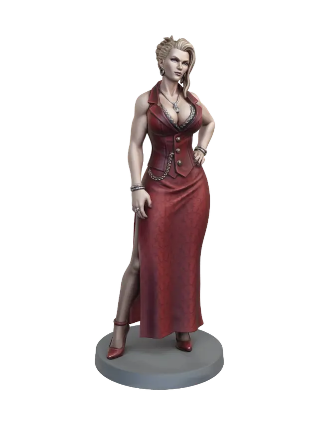3D model for Crimson Velvet Elegance