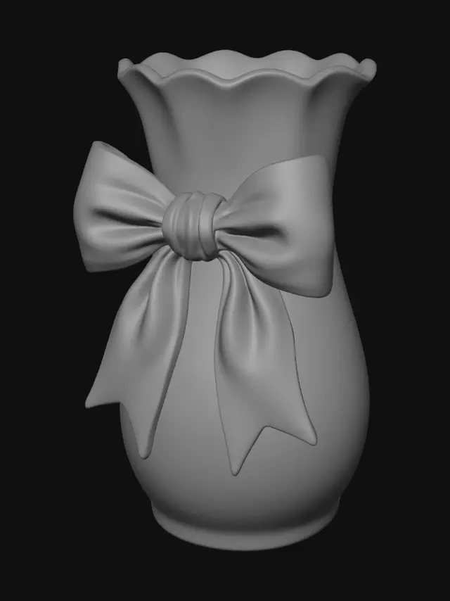 3D model for Pink Bow Vase