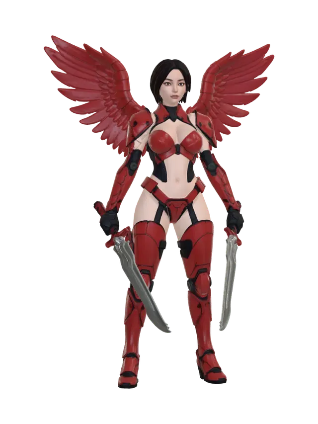 3D model for Crimson Winged Valkyrie