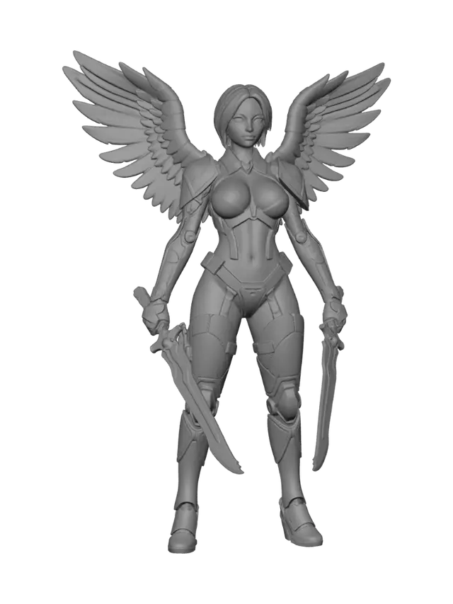3D model for Crimson Winged Valkyrie