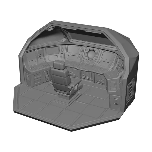 3D model for Starship Bridge Console
