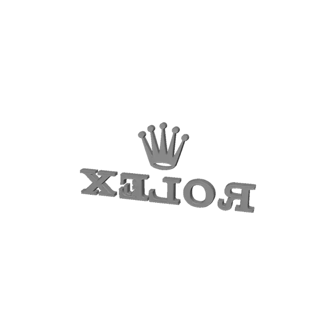 3D model for Rolex Logo on Green