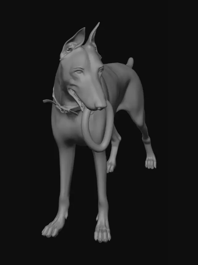 3D model for Doberman in the Meadow