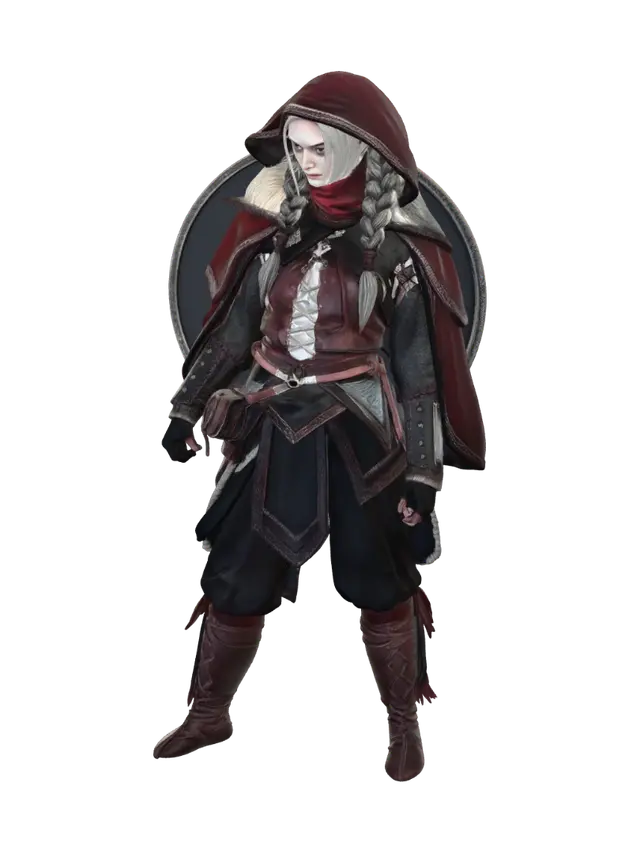 3D model for Crimson Hooded Warrior