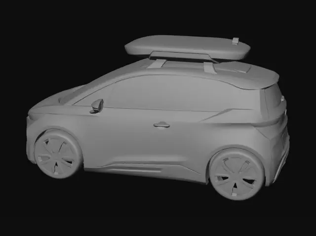 3D model for Simple autonomous driving training car in Omani's roads.