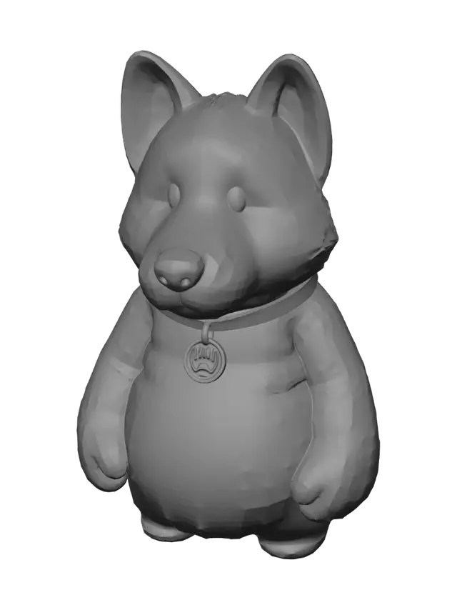 3D model for Sunny Corgi Plush