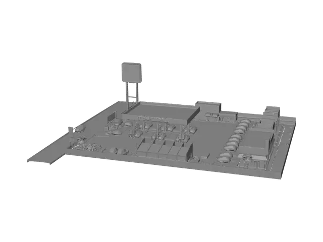 3D model for Thai Oil and Convenience Center