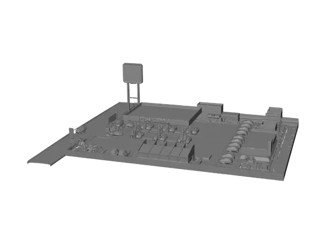 3D model for Thai Oil and Convenience Center
