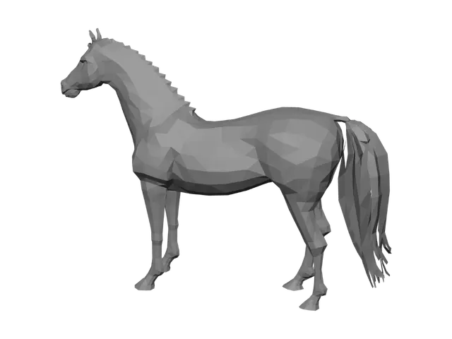3D model for Braided Chestnut Showhorse