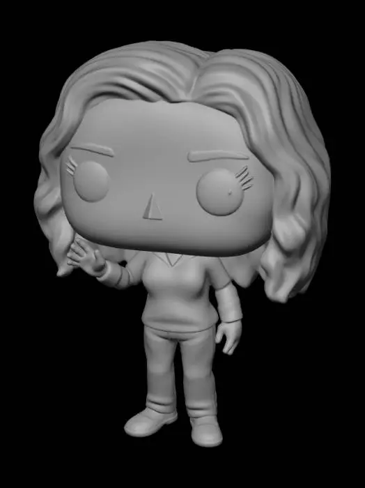 3D model for Waving Funko Pop in Floral Top