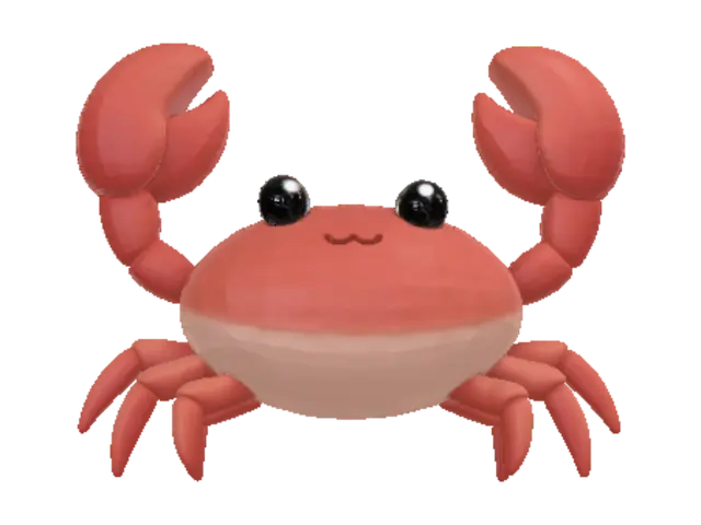 3D model for Cheerful Red Crab