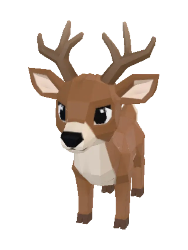 Geometric Deer - Symmetry 3D model, vytvořený pomocí AI