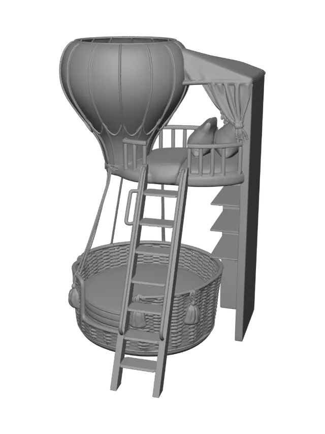 3D model for Whimsical Balloon Bed