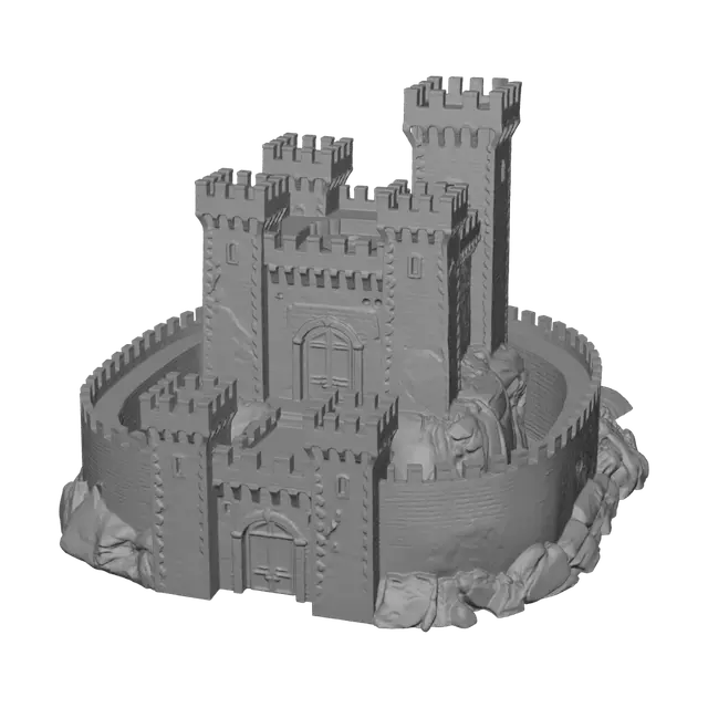 3D model for Castle on the Cracked Earth