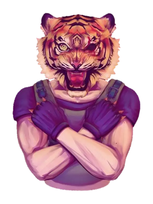 Hotline Miami Tony - Violent 3D model, vytvořený pomocí AI