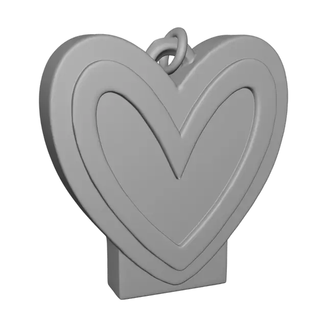 3D model for Mint Heart Pendant