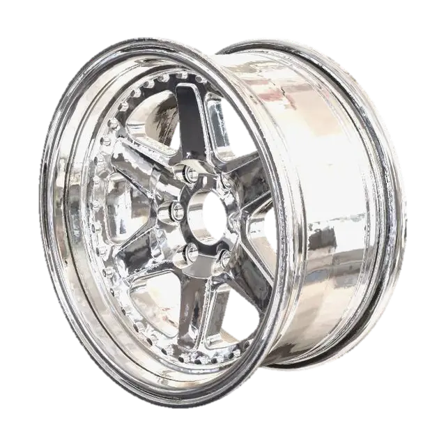 Polished Chrome Wheel - Rim 3D model, AI generated