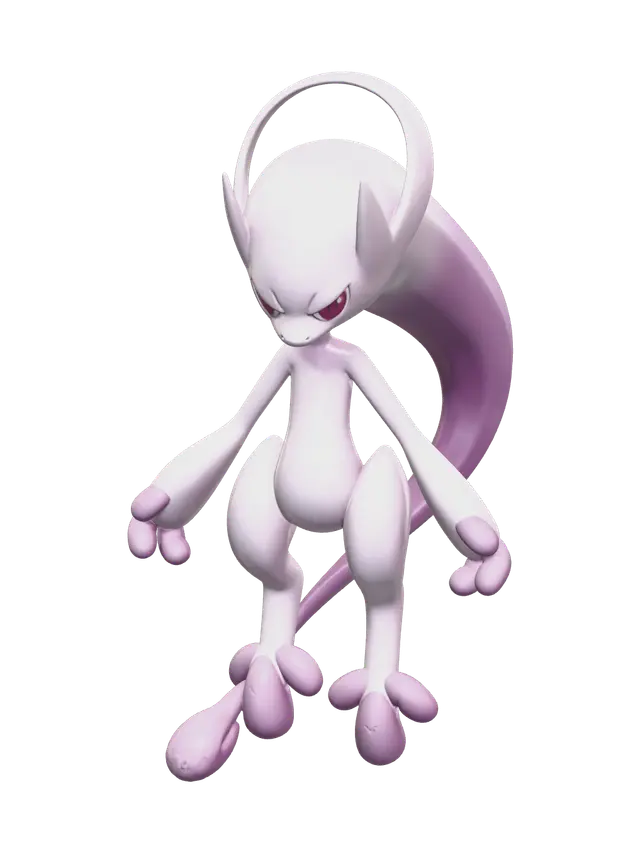 3D model for Stylized Mewtwo Build