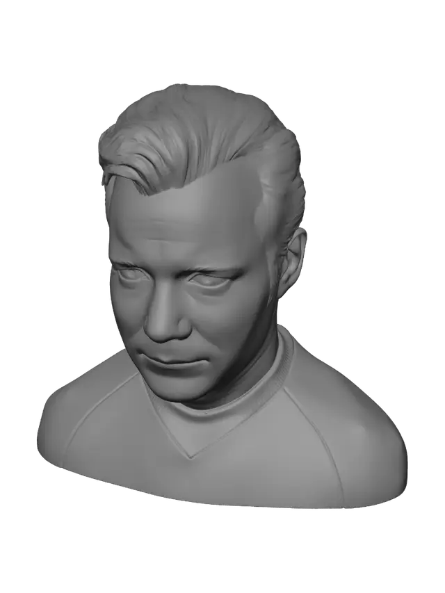 3D model for Captain Kirk in Gold Uniform