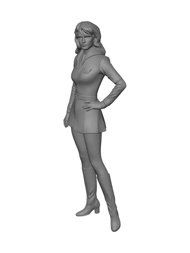 3D model for Star-Spangled Heroine
