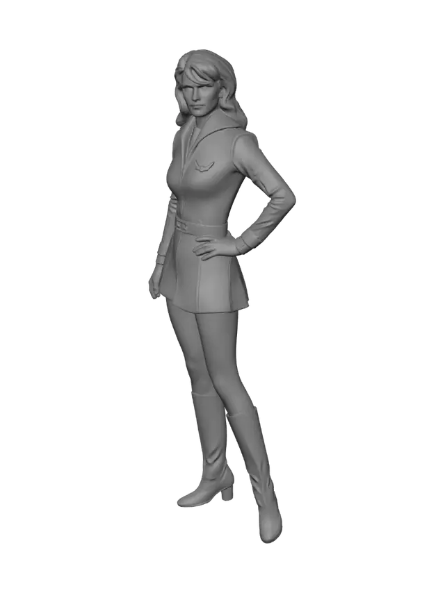 3D model for Star-Spangled Heroine