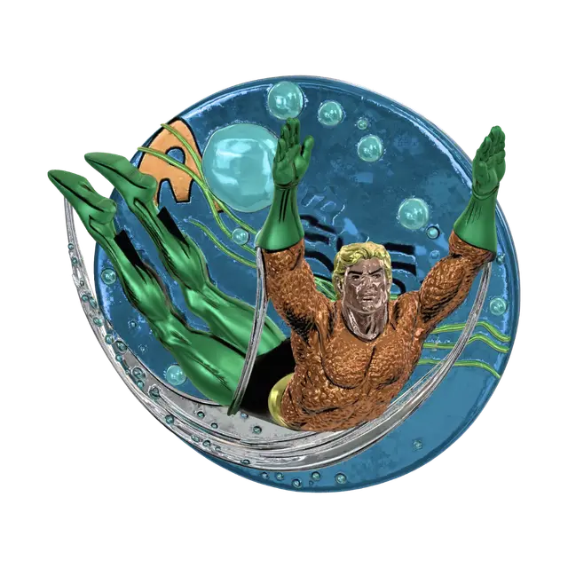 3D model for Aquaman Surfs the Waves