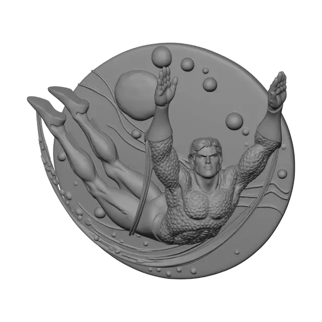 3D model for Aquaman Surfs the Waves