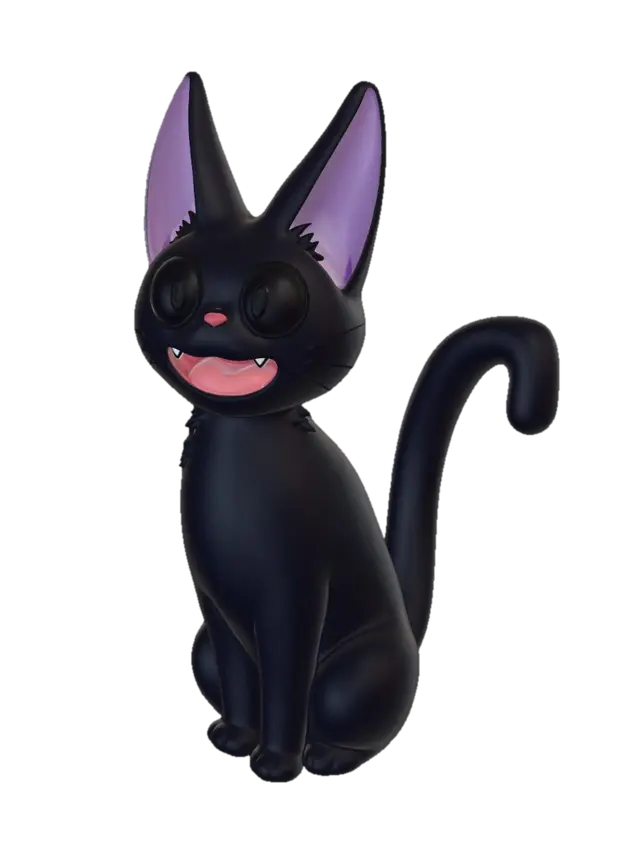 Midnight Smile - Ghibli 3D model, vytvořený pomocí AI