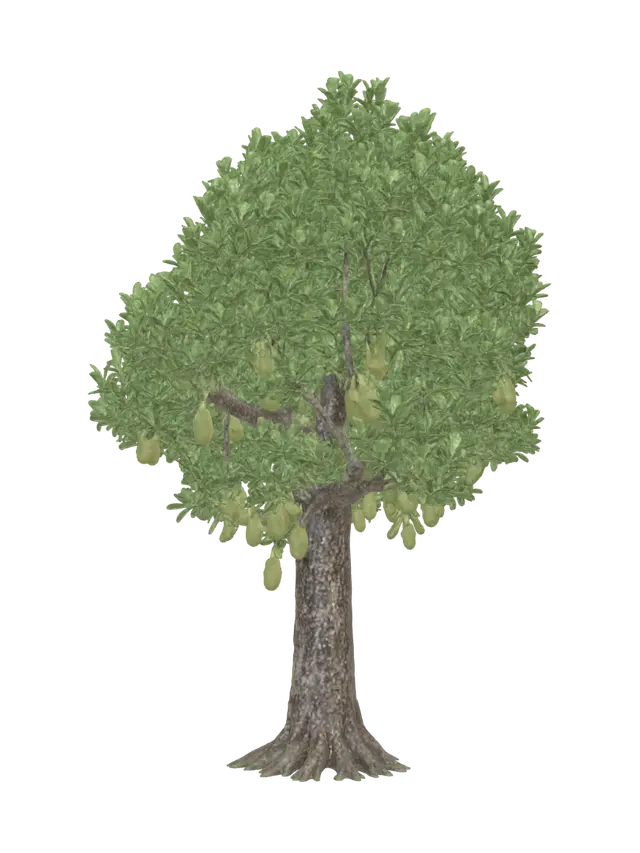 realistic tree - Clusters 3D model, vytvořený pomocí AI