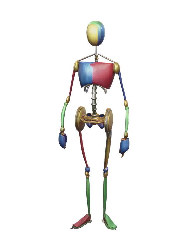 Modello 3D Ornate Characterbase, generato dall’IA