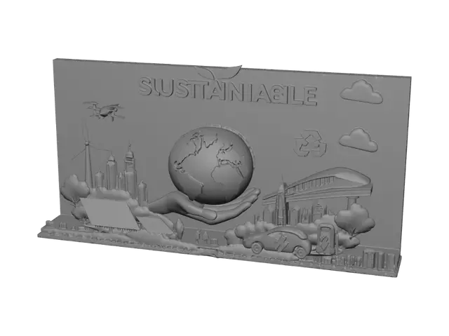 3D model for Neon World of Sustainable Technology