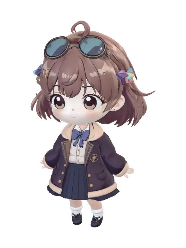 3D model for Chibi Explorer with Goggles